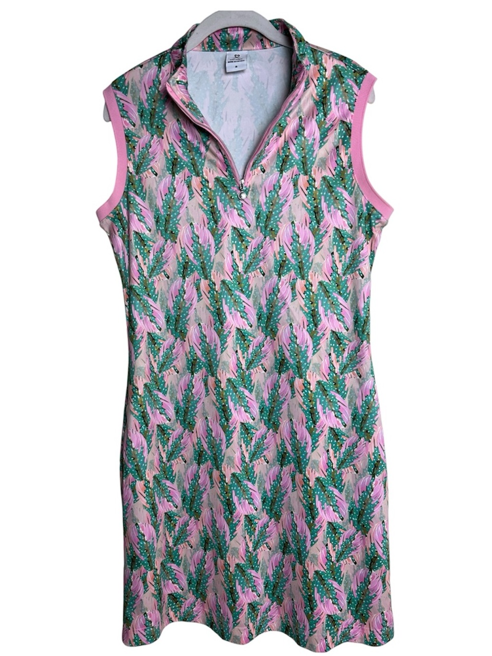 Daily Sports Botanical Print Sleeveless Golf Dress Sz M